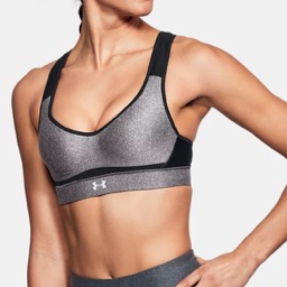 UNDER ARMOUR Women's HeatGear High-Heathered Sports Bra